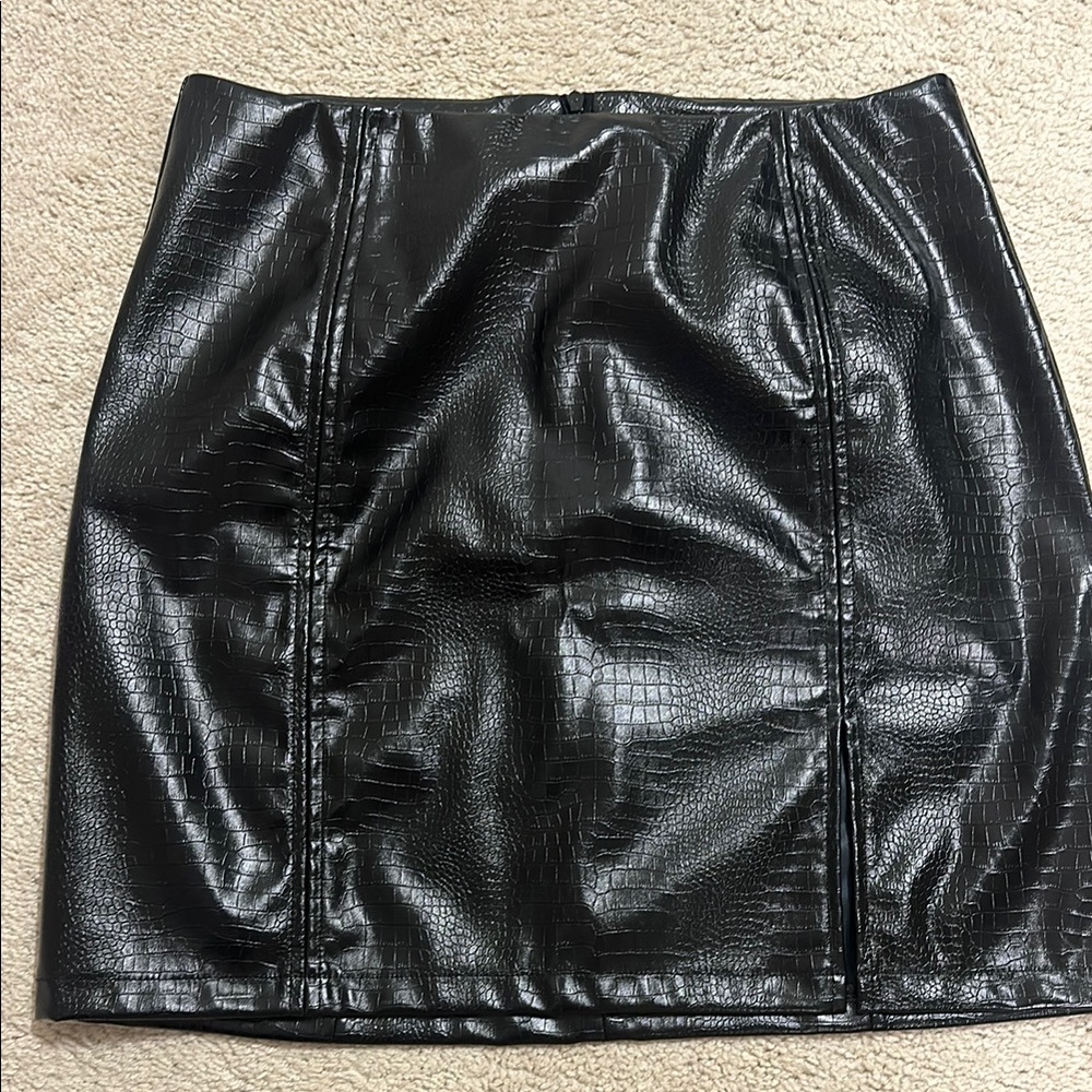 Mango Black Mini Skirt Pencil Style